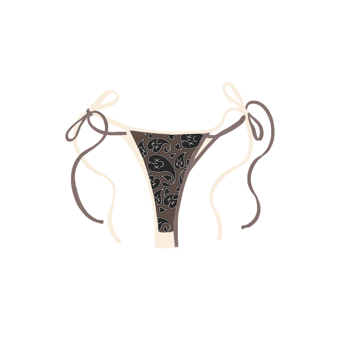 Emotions bandana bikini bottoms - Royal Surge