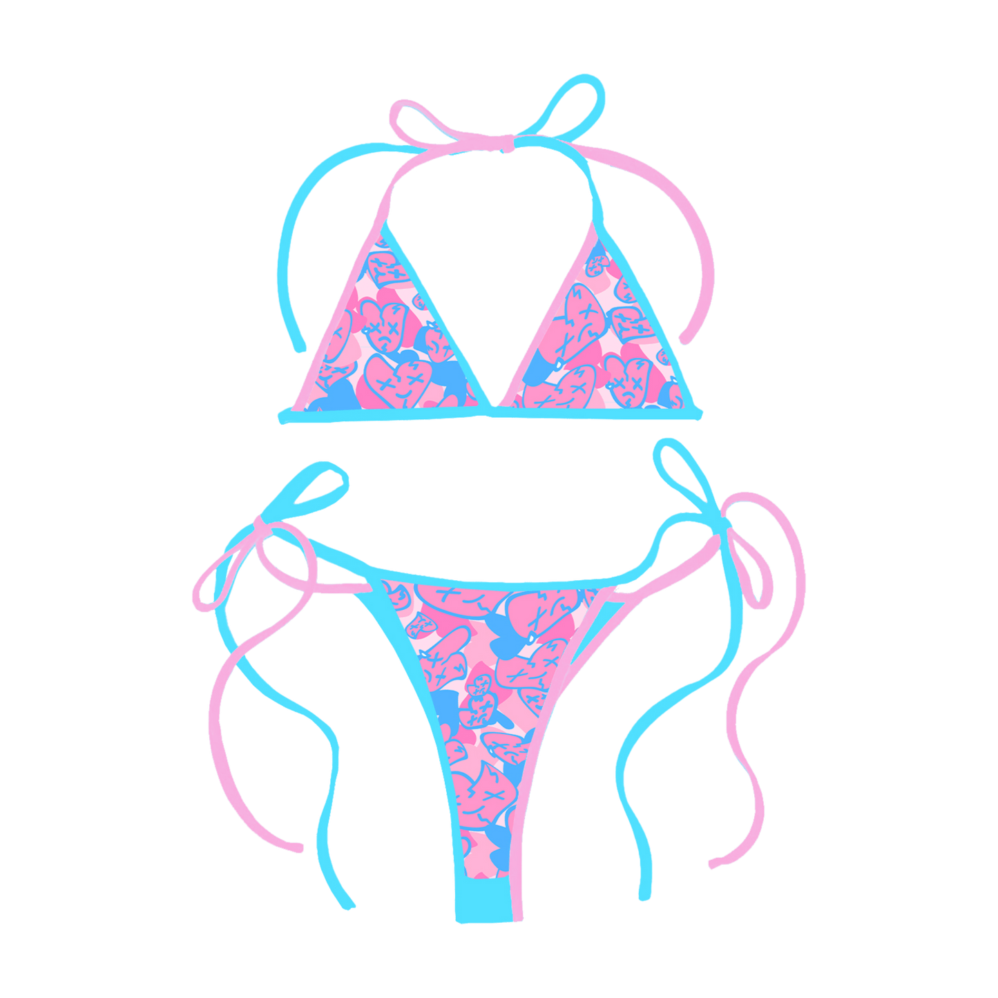 Emotions Camo bikini (Cotton Candy) - Royal Surge