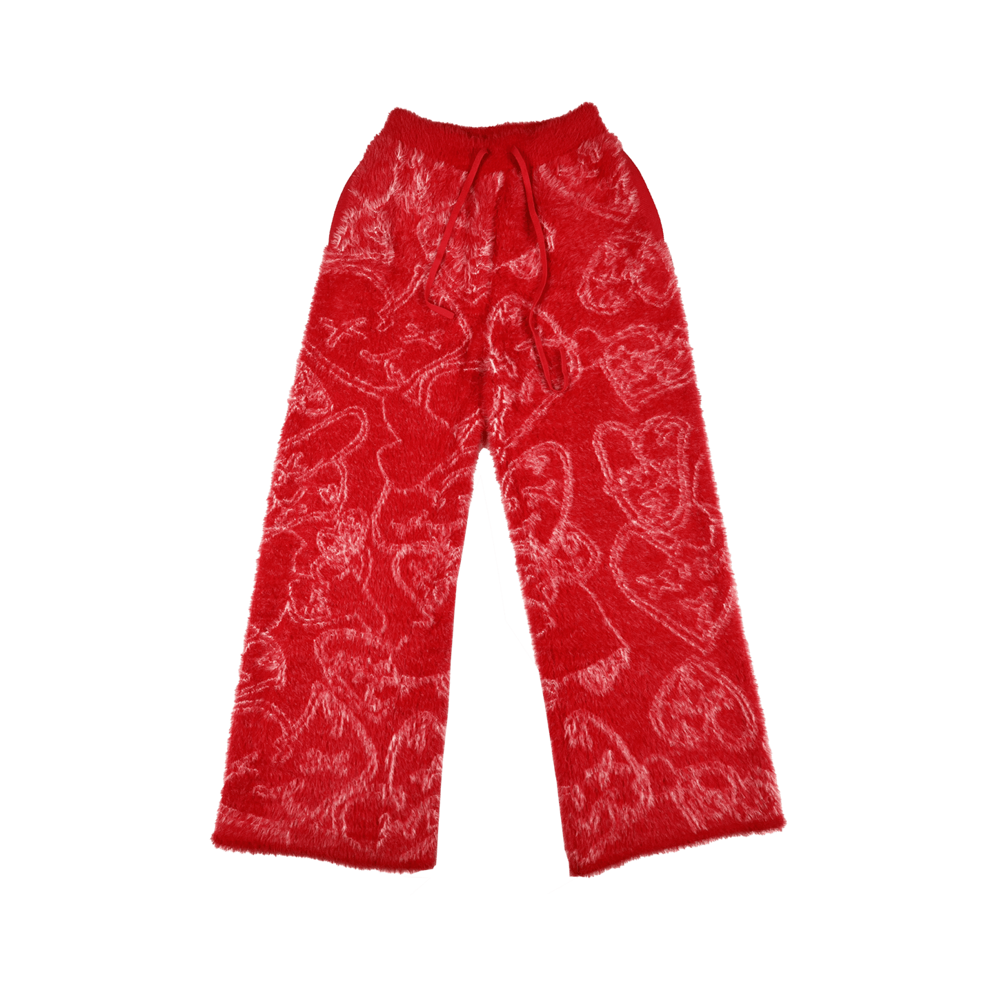 Flared Mink sweats (Red) - Royal Surge