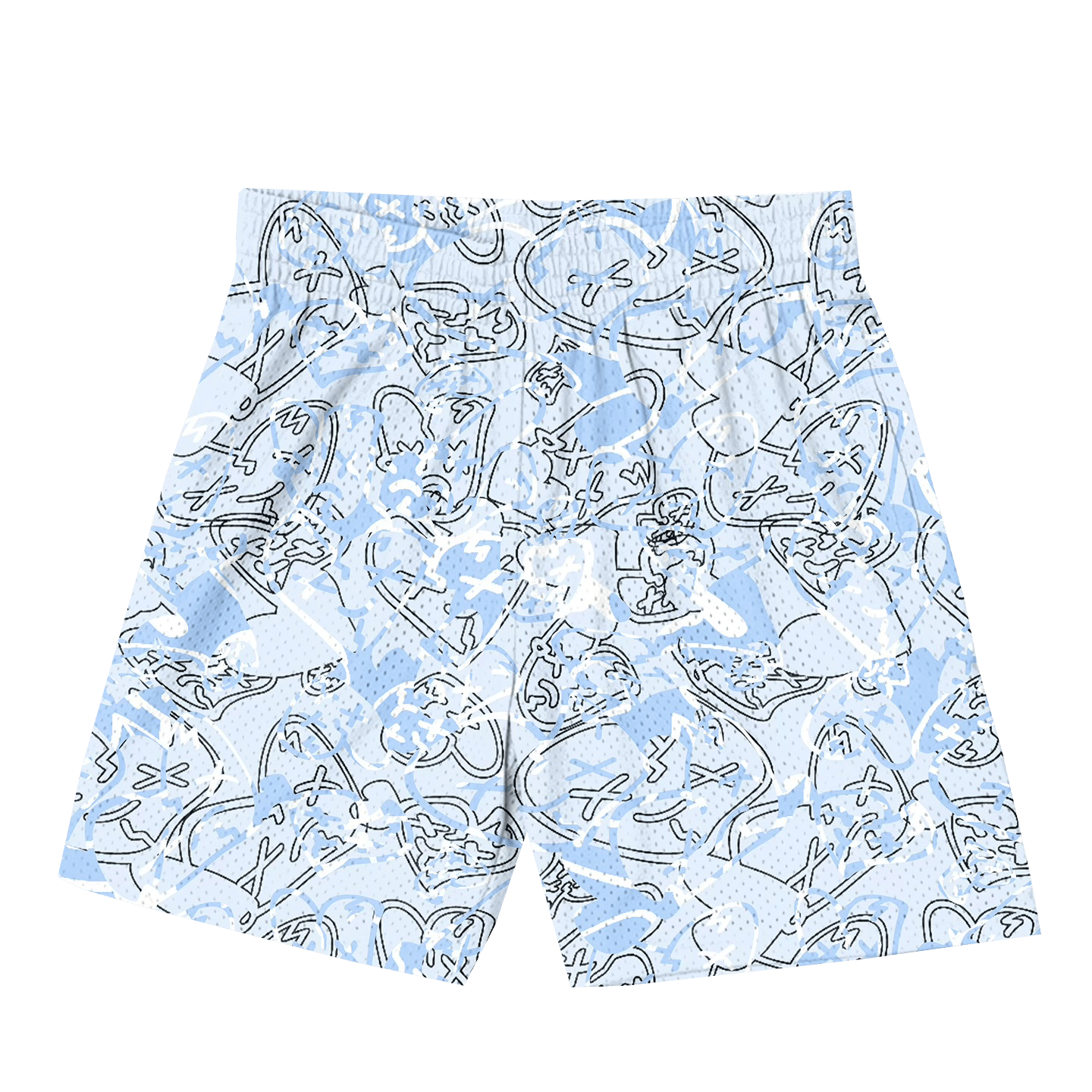 Mesh camo shorts (Baby Blue) - Royal Surge