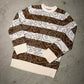 Emotions knitted Sweater (Creme/Brown) - Royal Surge