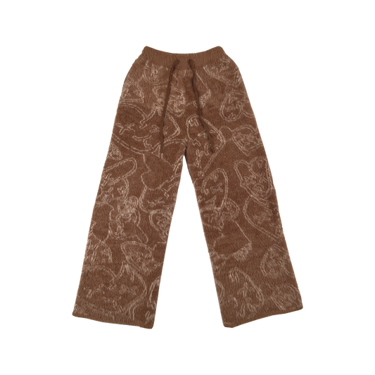 Flared Mink sweats (Brown) - Royal Surge