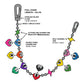 Emotion rhinestone hearts wallet chain/Necklace