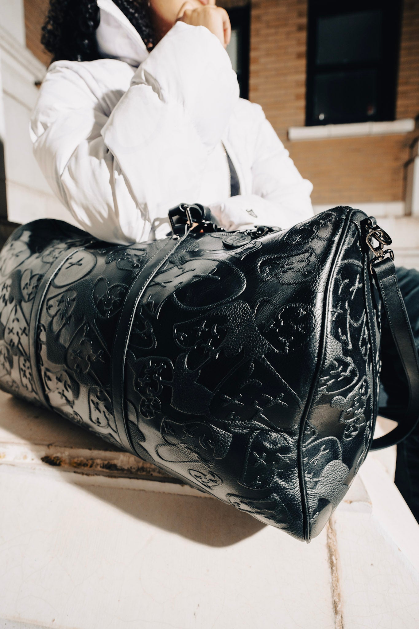 Embossed camo duffel bag - Royal Surge