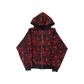 Emotions camo rhinestone zip up (Red)