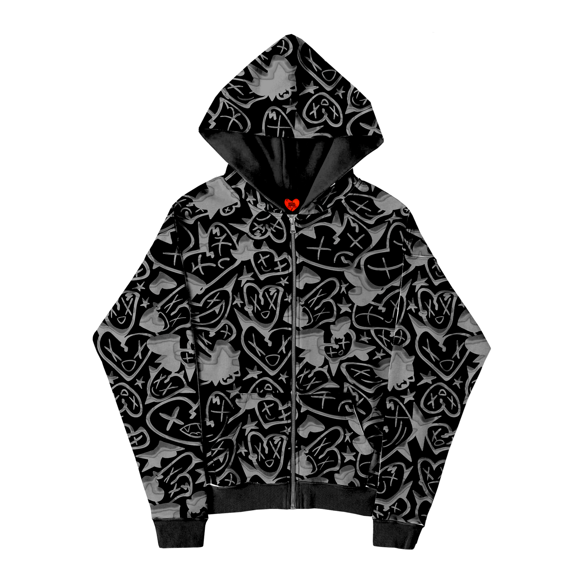 Black chrome zip up - Royal Surge