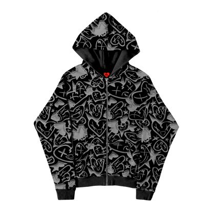 Black chrome zip up - Royal Surge