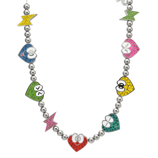 Emotion rhinestone hearts wallet chain/Necklace - Royal Surge