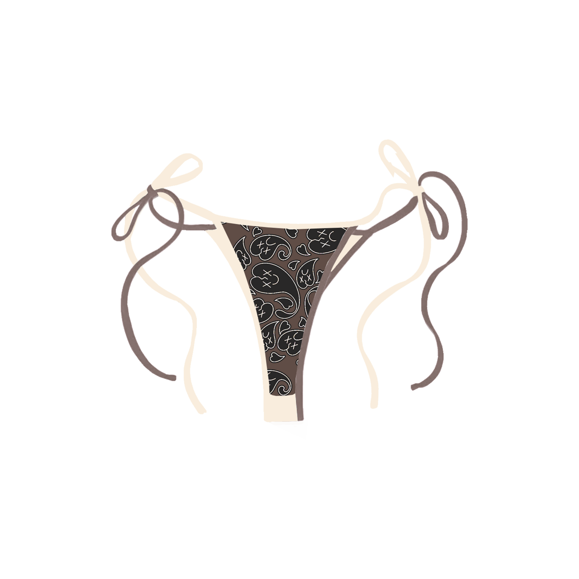 Emotions bandana bikini bottoms - Royal Surge