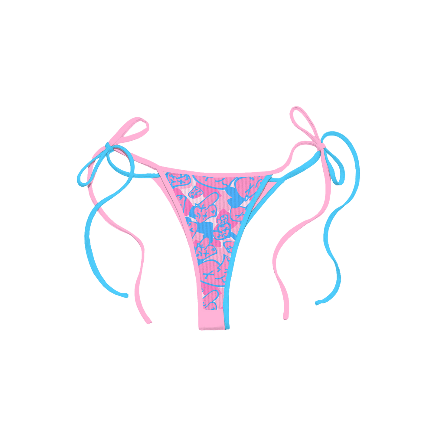 Emotions Camo bikini bottoms (Cotton Candy) - Royal Surge