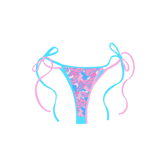 Emotions Camo bikini bottoms (Cotton Candy) - Royal Surge