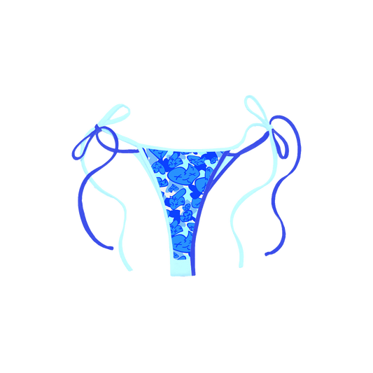 Emotions Camo bikini bottoms (OG Blue) - Royal Surge