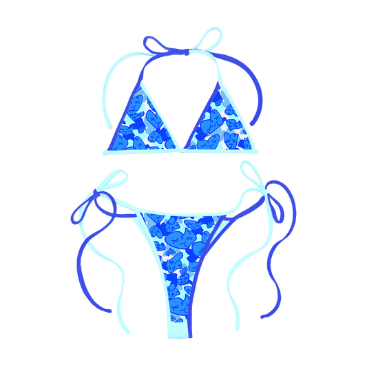 Emotions Camo bikini (OG Blue) - Royal Surge