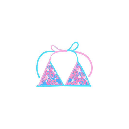 Emotions Camo bikini top (Cotton Candy) - Royal Surge