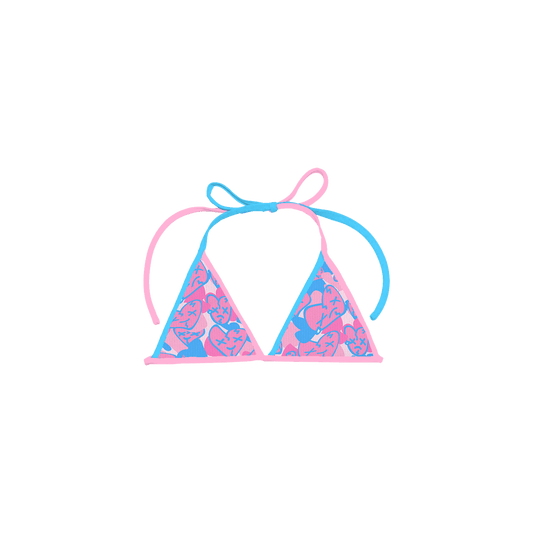 Emotions Camo bikini top (Cotton Candy) - Royal Surge