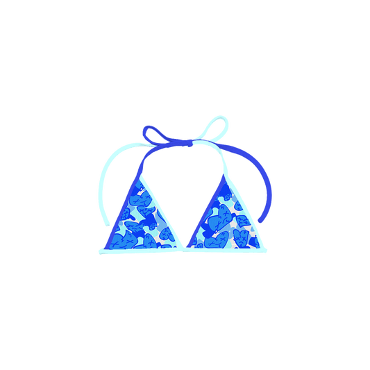 Emotions Camo bikini top (OG Blue) - Royal Surge