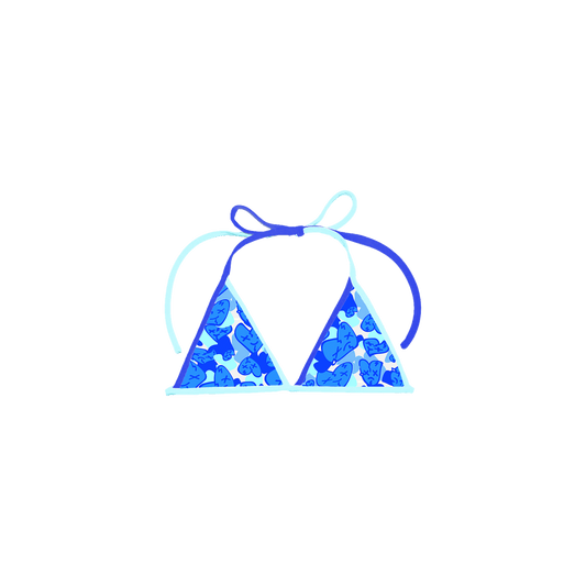 Emotions Camo bikini top (OG Blue) - Royal Surge