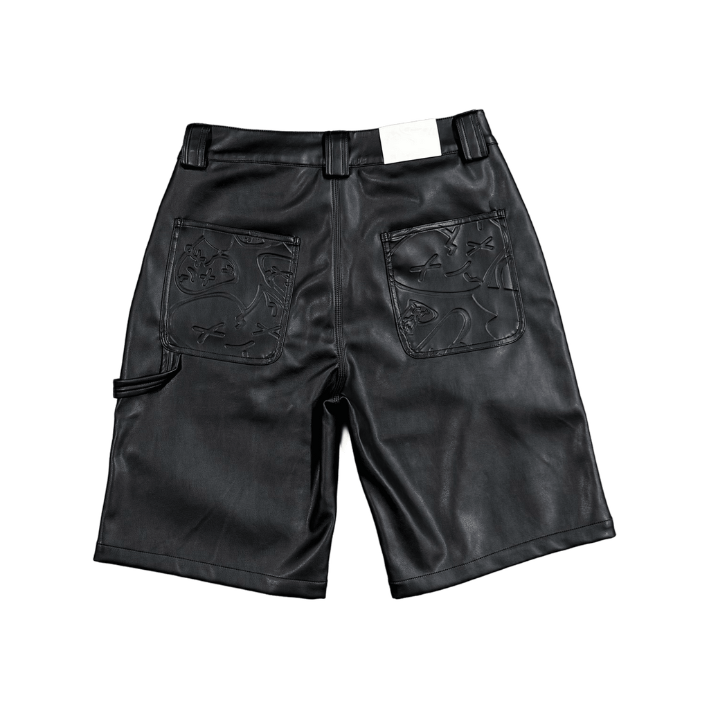 Emotions Camo Leather Shorts - Royal Surge