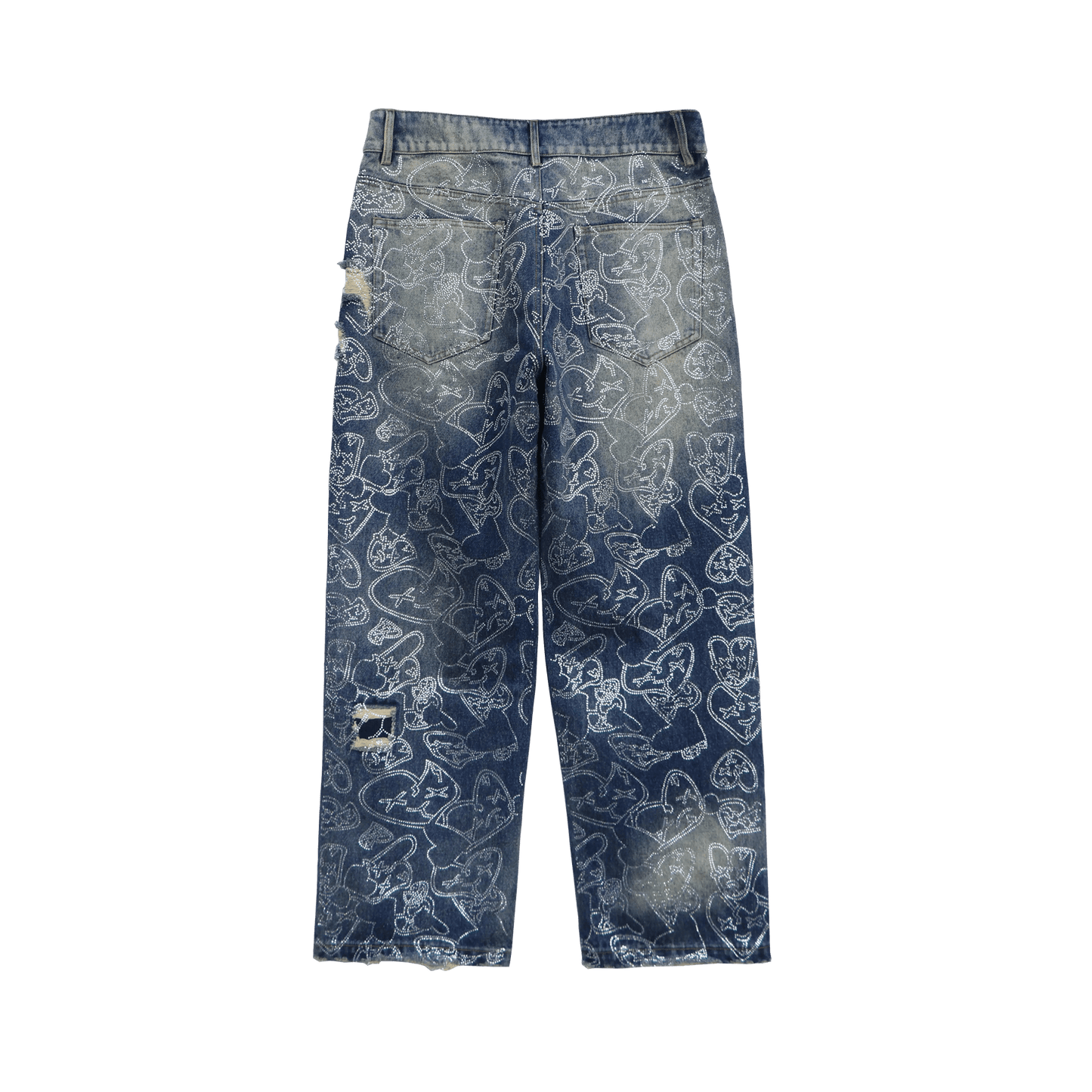 Emotions camo rhinestone denim - Royal Surge