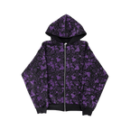 Emotions camo rhinestone zip up (Purple) - Royal Surge