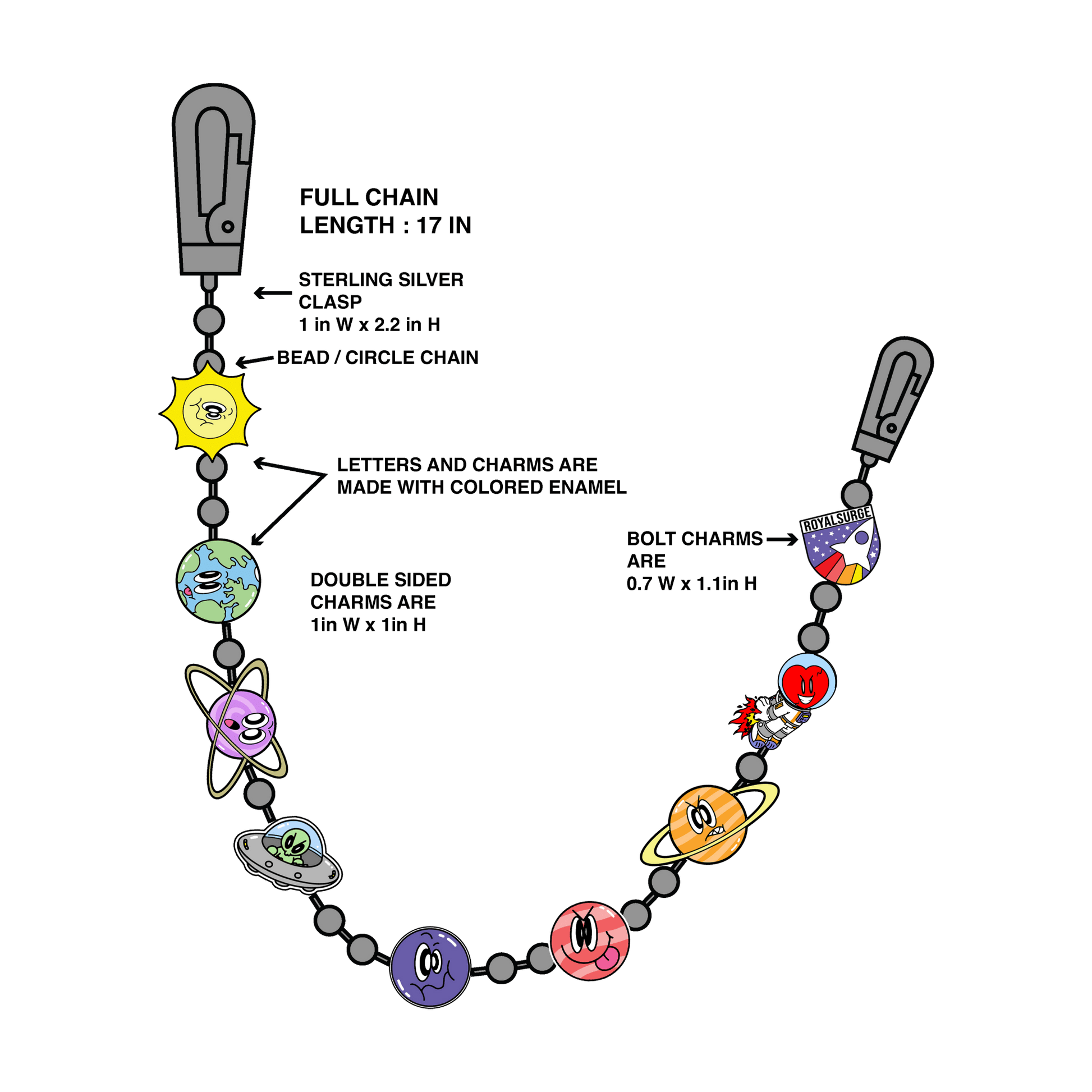 Emotions galaxy wallet chain - Royal Surge