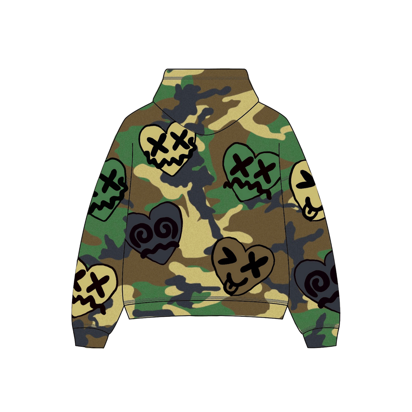 Emotions patch hoodie (Army) - Royal Surge
