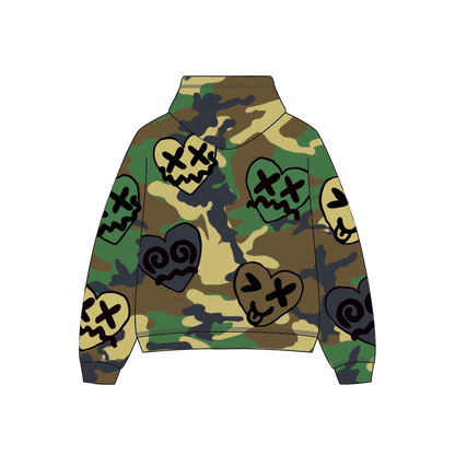Emotions patch hoodie (Army) - Royal Surge