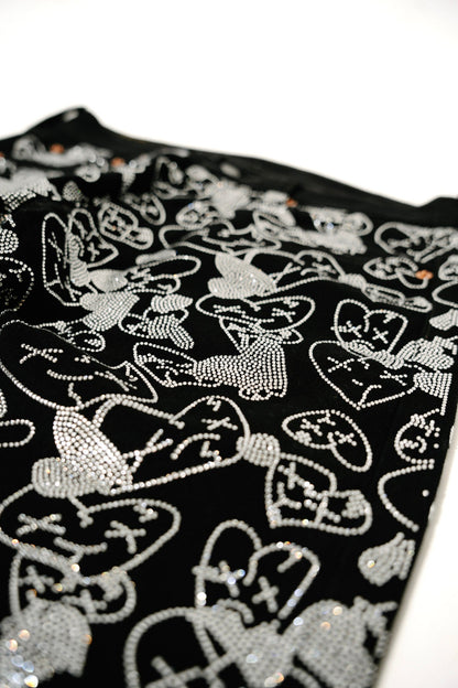 Emotions rhinestone denim (Black) - Royal Surge