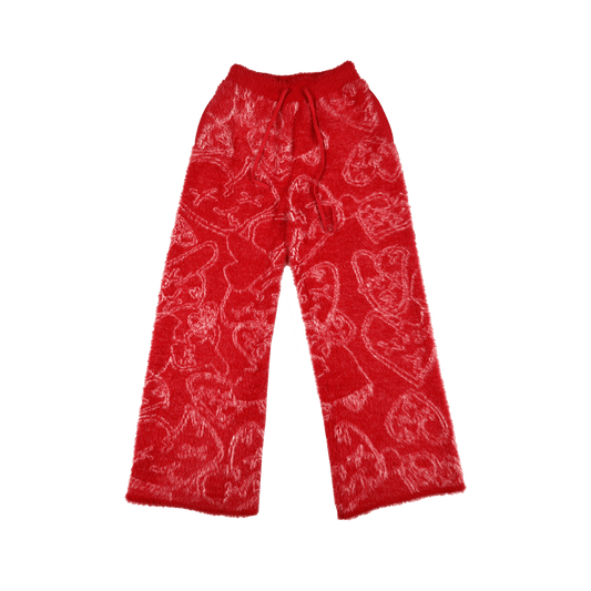 Flared Mink sweats (Red) - Royal Surge