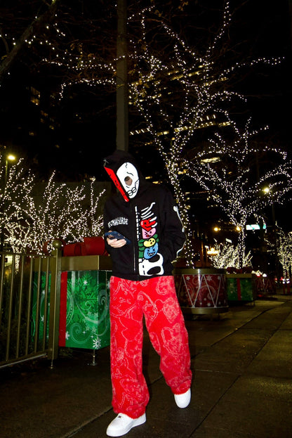 Flared Mink sweats (Red) - Royal Surge