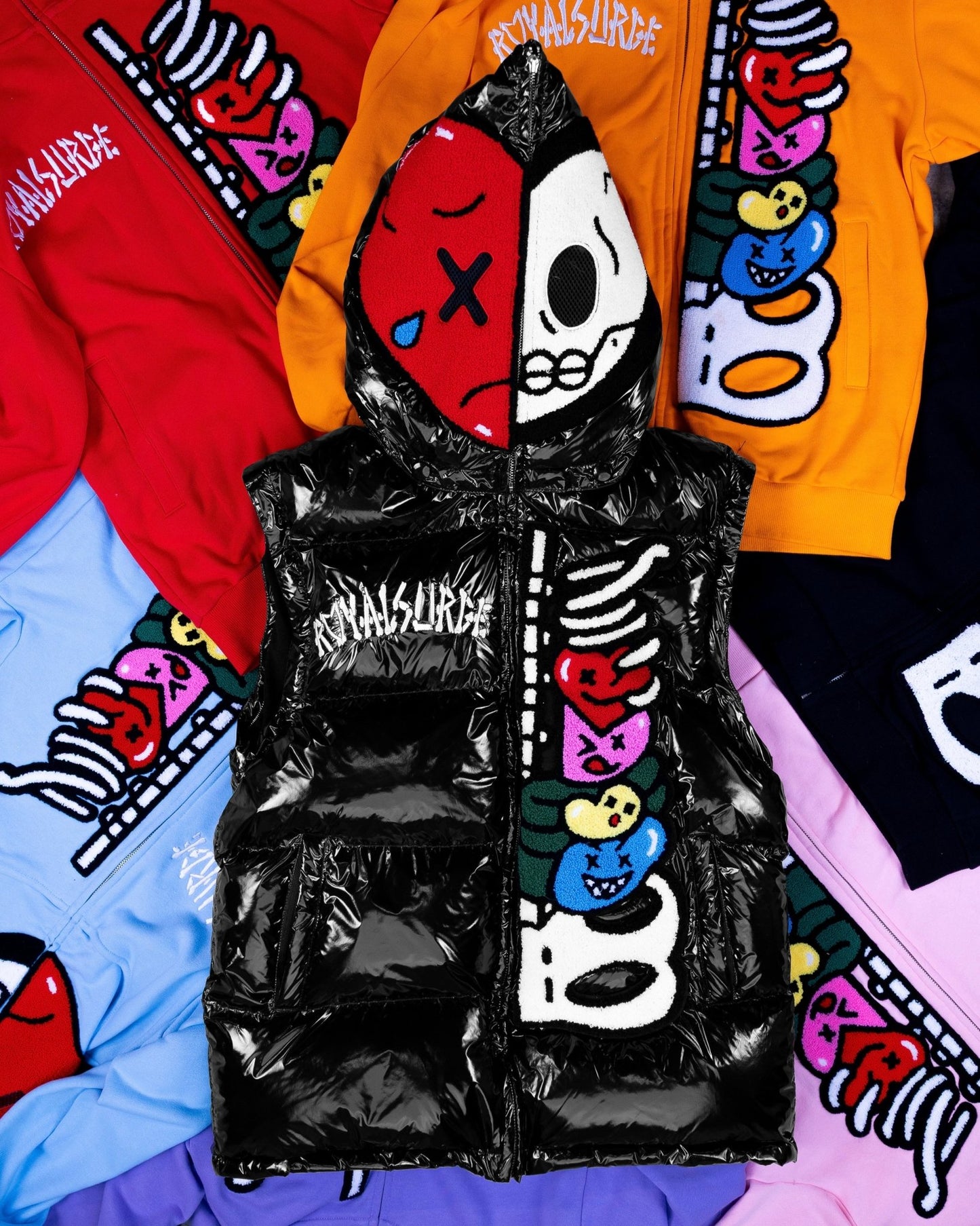 Fullzip puff coat (Black) - Royal Surge