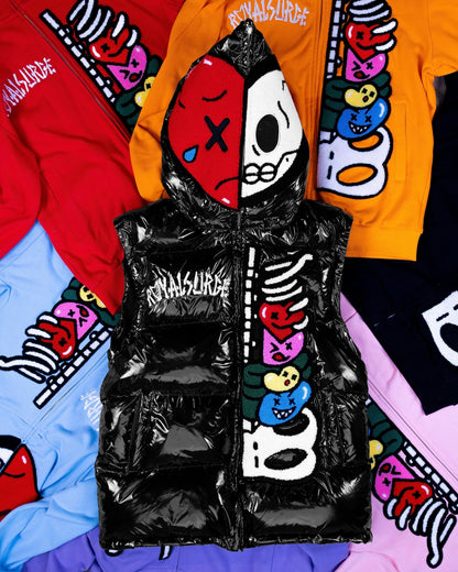 Fullzip puff coat (Black) - Royal Surge