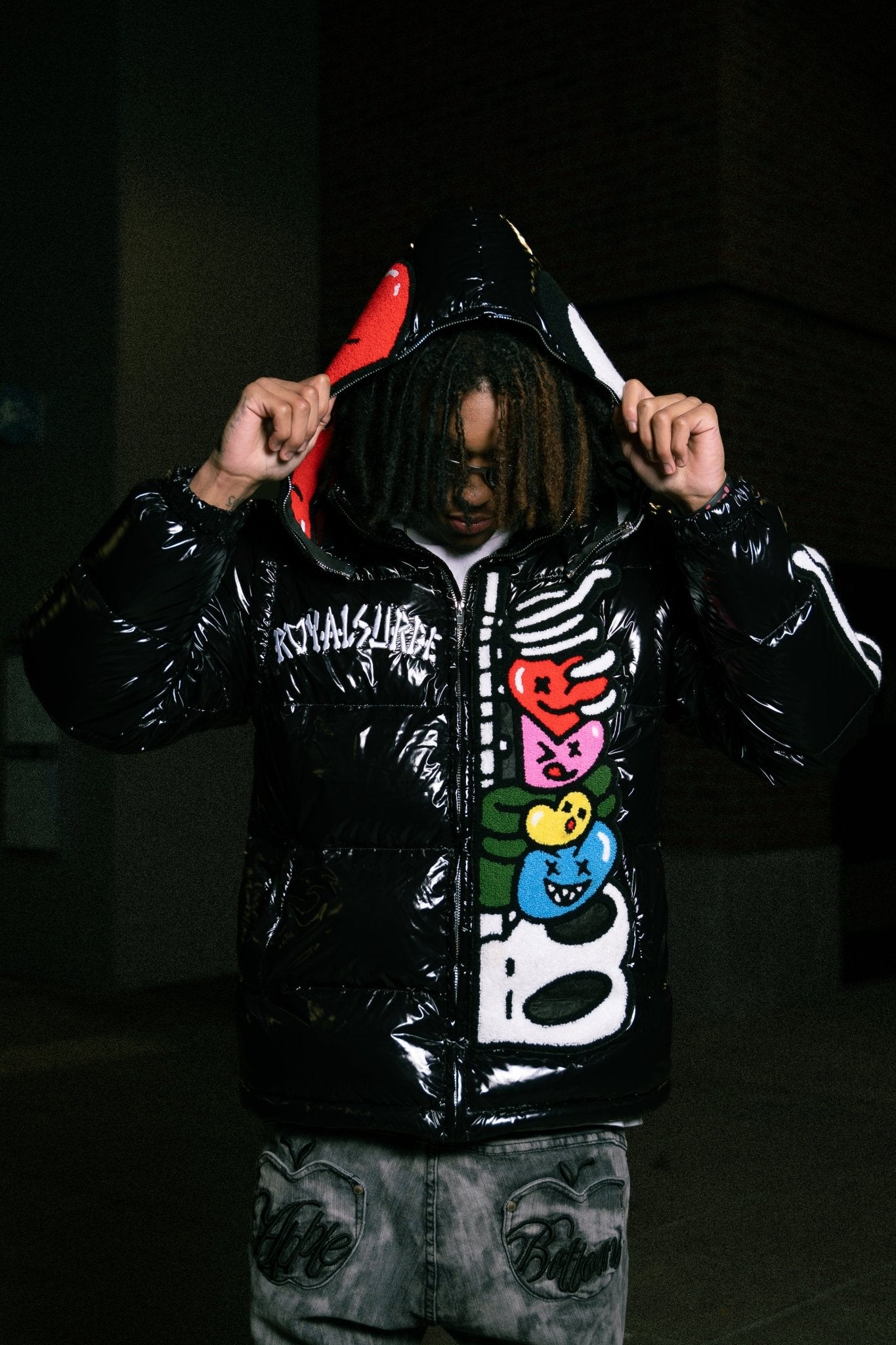 Fullzip puff coat (Black) - Royal Surge