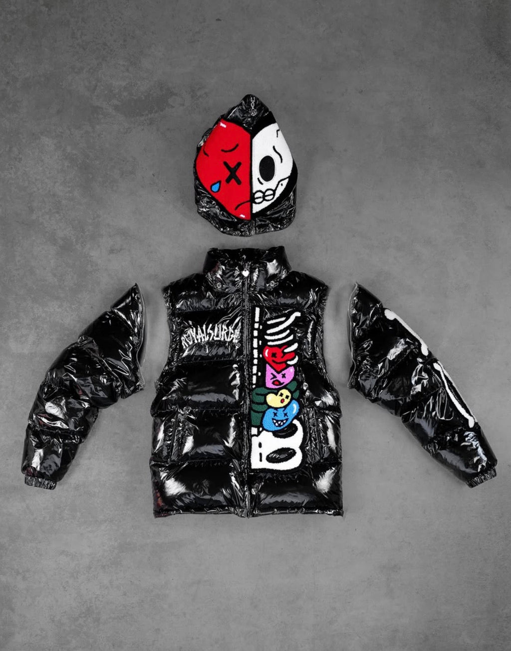 Fullzip puff coat (Black) - Royal Surge