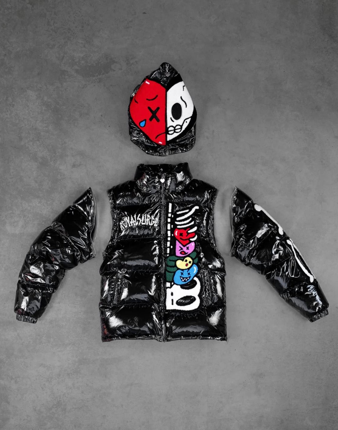 Fullzip puff coat (Black) - Royal Surge