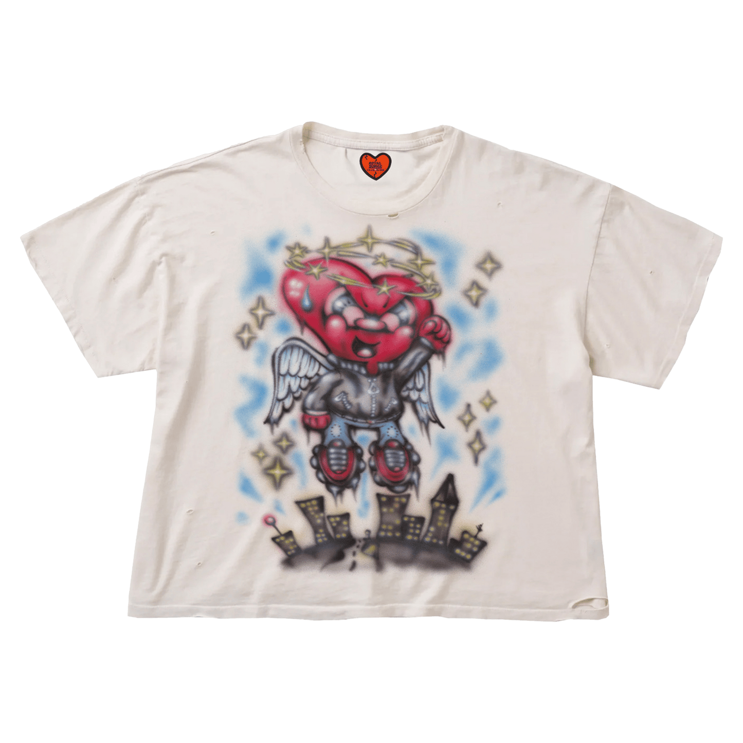 Heart Angel tee - Royal Surge