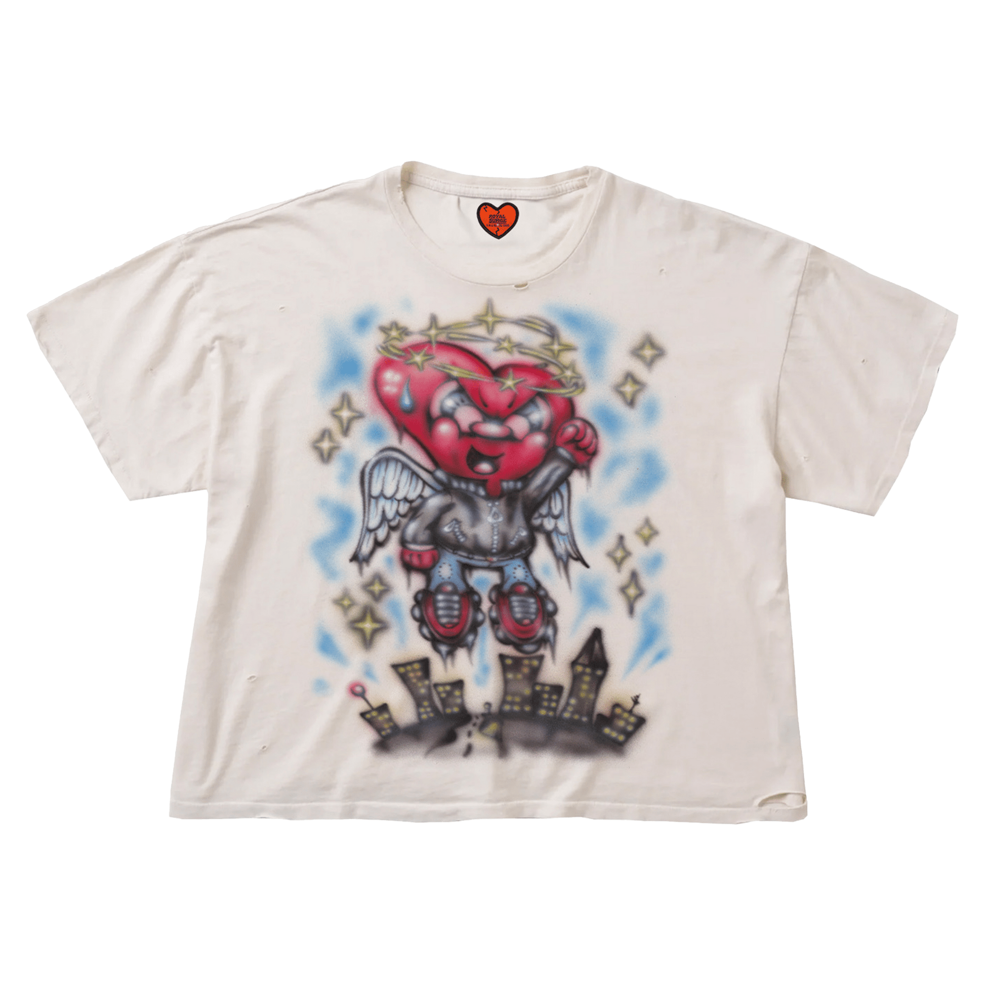 Heart Angel tee - Royal Surge
