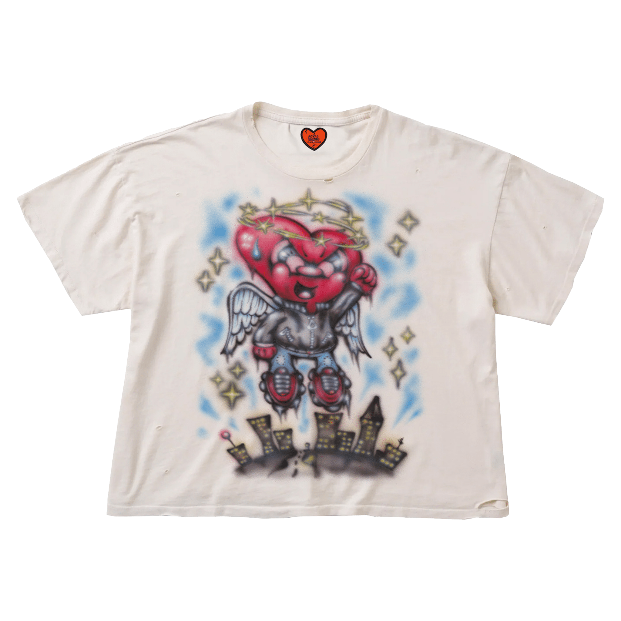 Heart Angel tee - Royal Surge