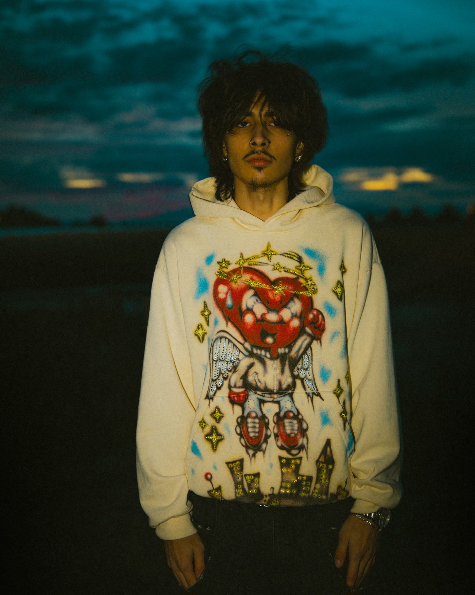 Heaven sent hoodie (Creme) - Royal Surge