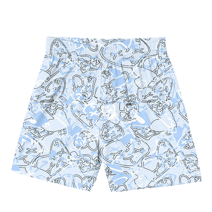 Mesh camo shorts (Baby Blue) - Royal Surge