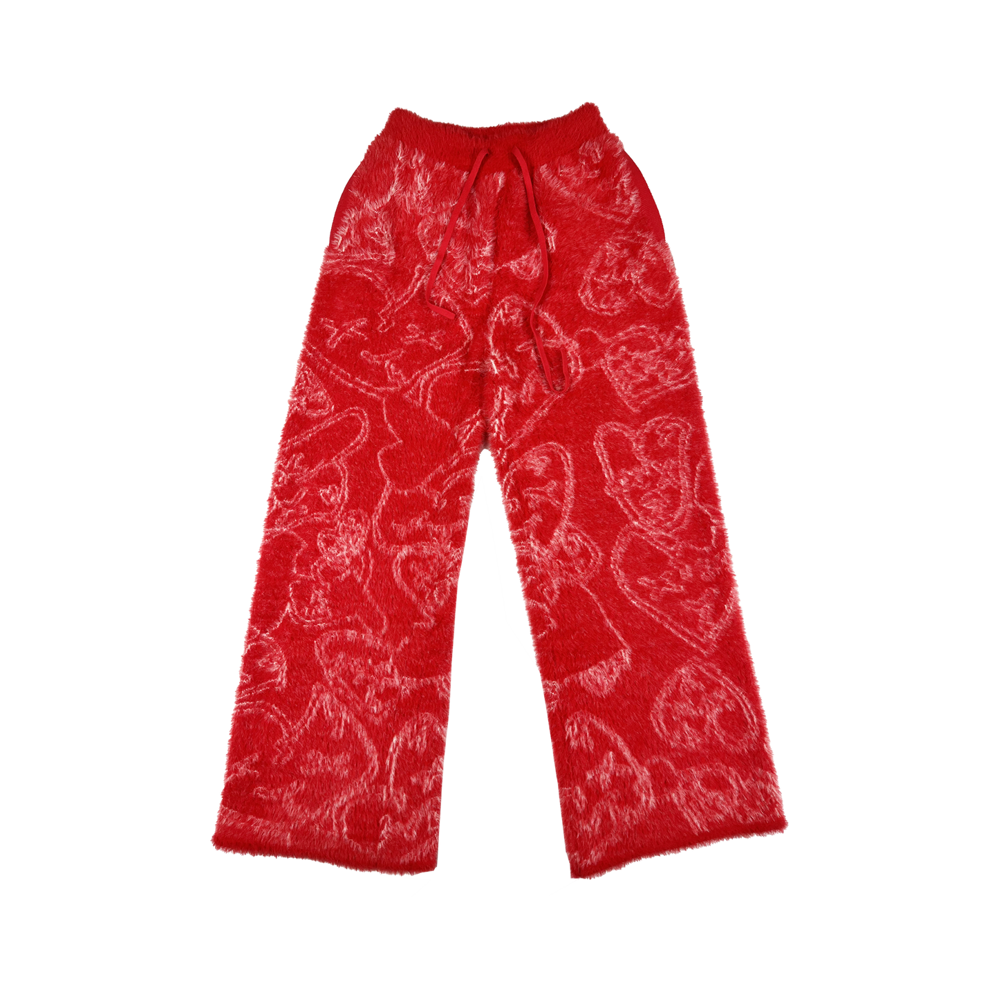 Flared Mink sweats (Red) - Royal Surge
