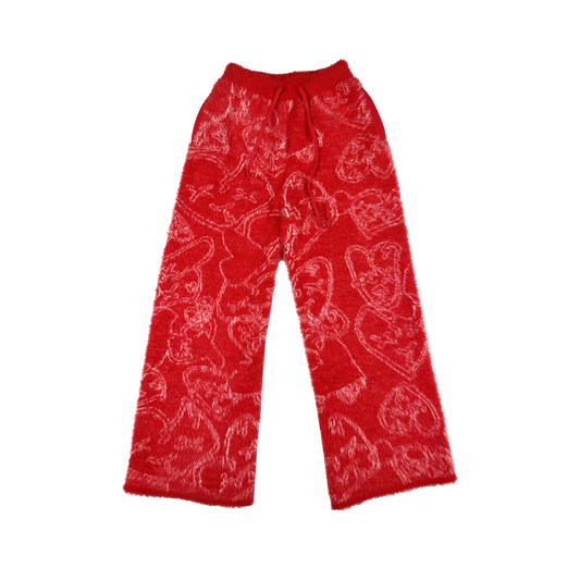Flared Mink sweats (Red) - Royal Surge