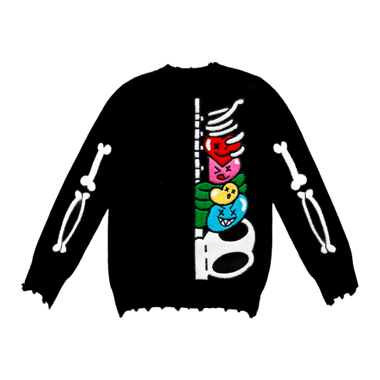 Skeleton Sweater - Royal Surge