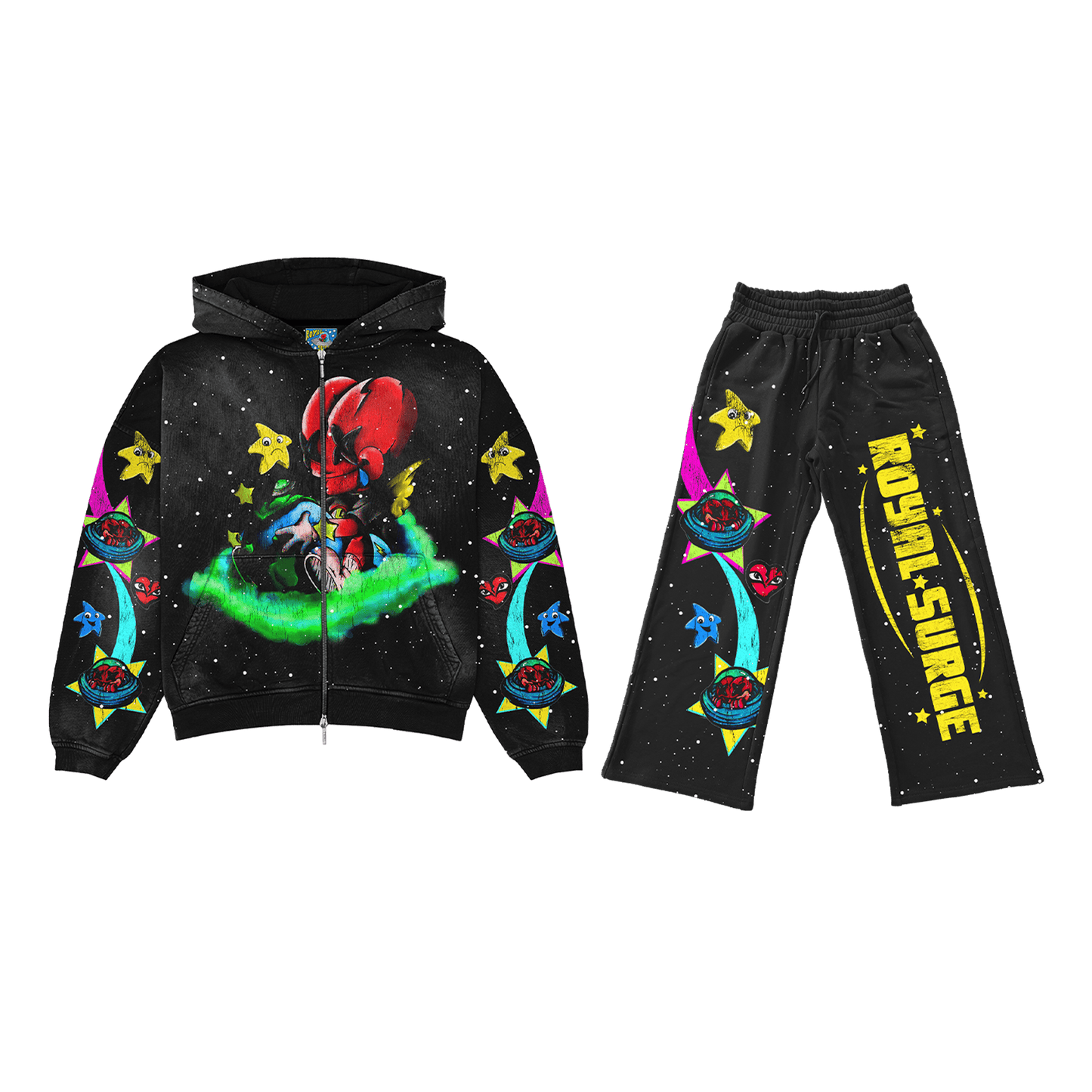 Space invader sweatsuit - Royal Surge