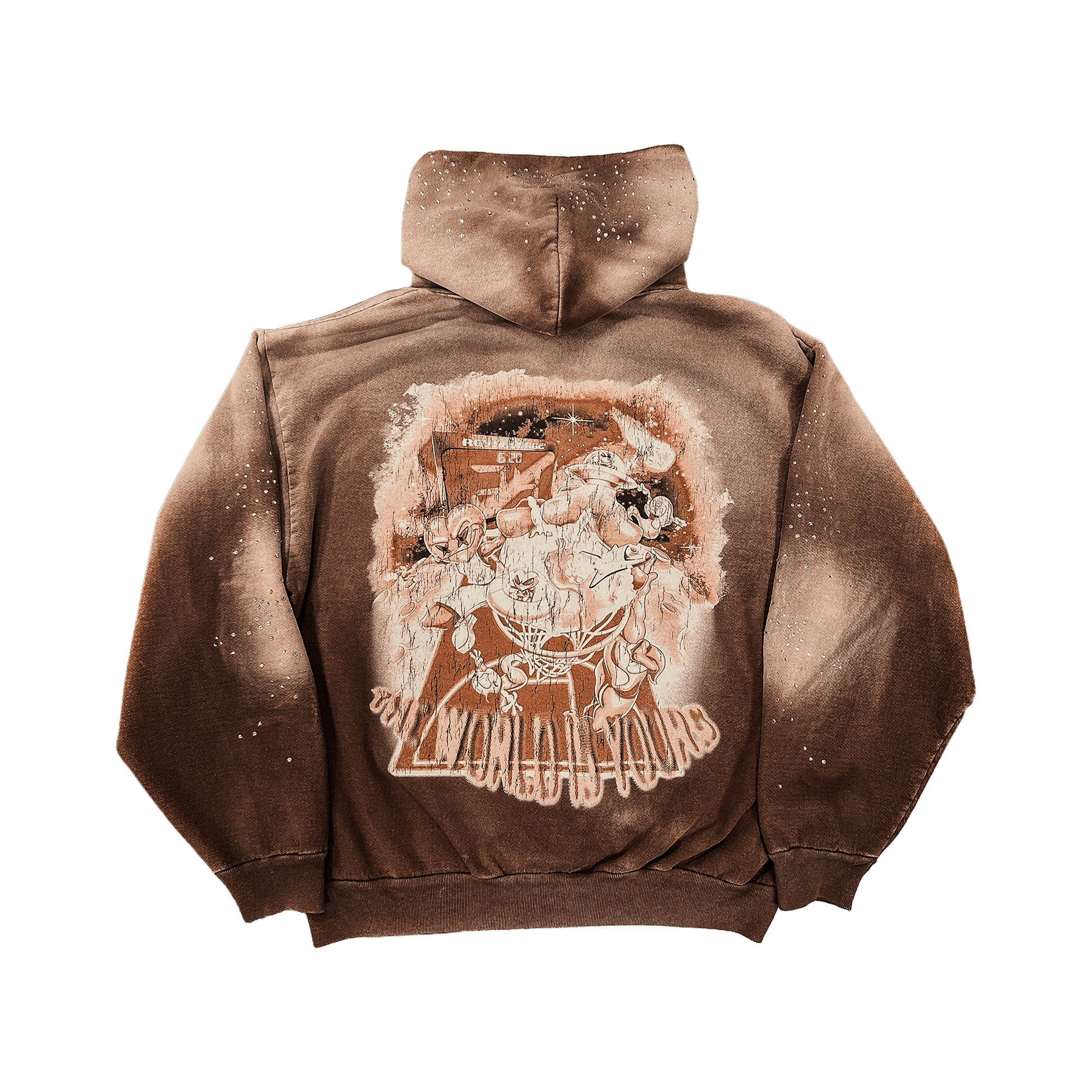 Space jam hoodie (BROWN) - Royal Surge