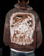 Space jam hoodie (Brown) - Royal Surge