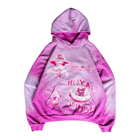 Space jam hoodie (Pink) - Royal Surge