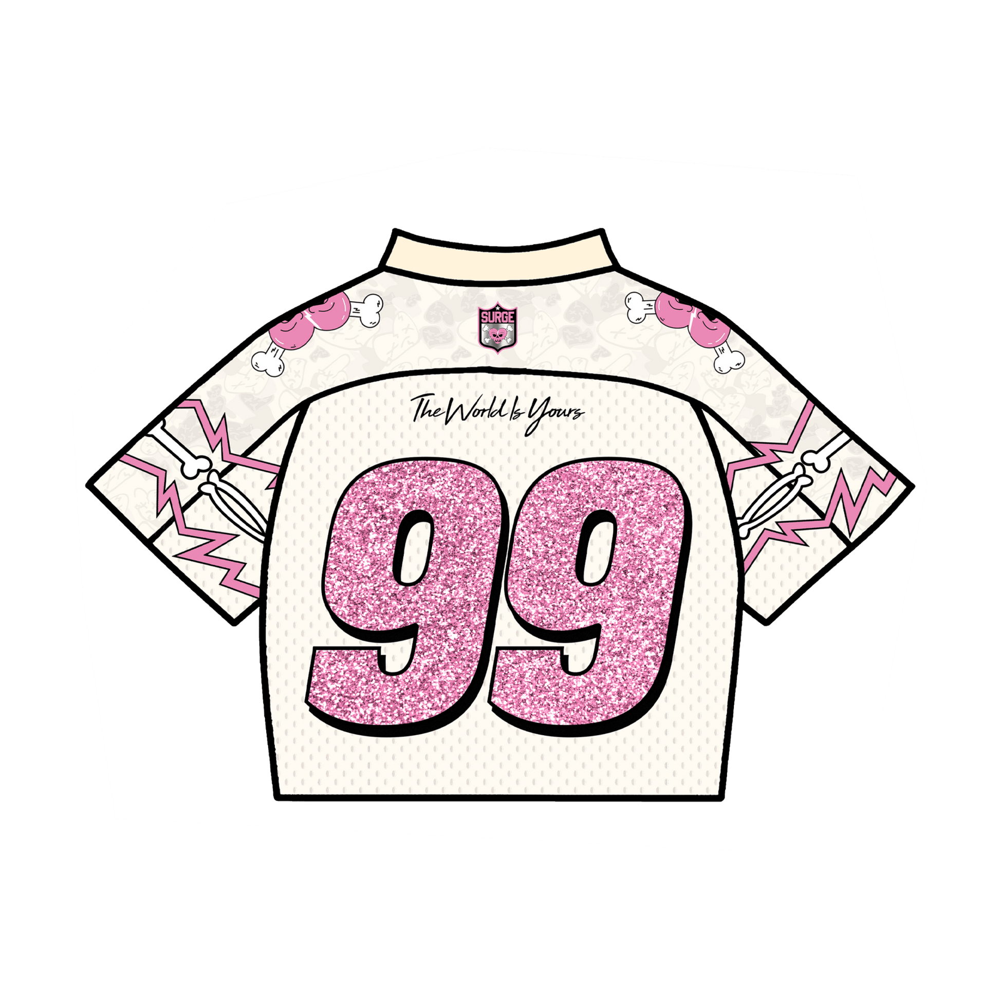 Surge bowl jersey (Creme/Pink) - Royal Surge