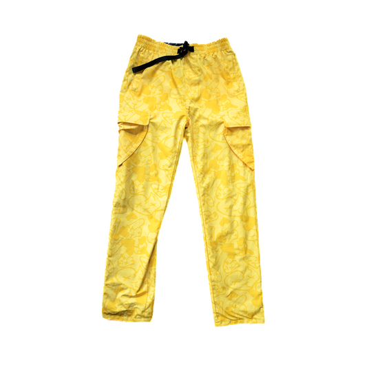 Emotions Nylon Pants  (Yellow/Black) - Royal Surge
