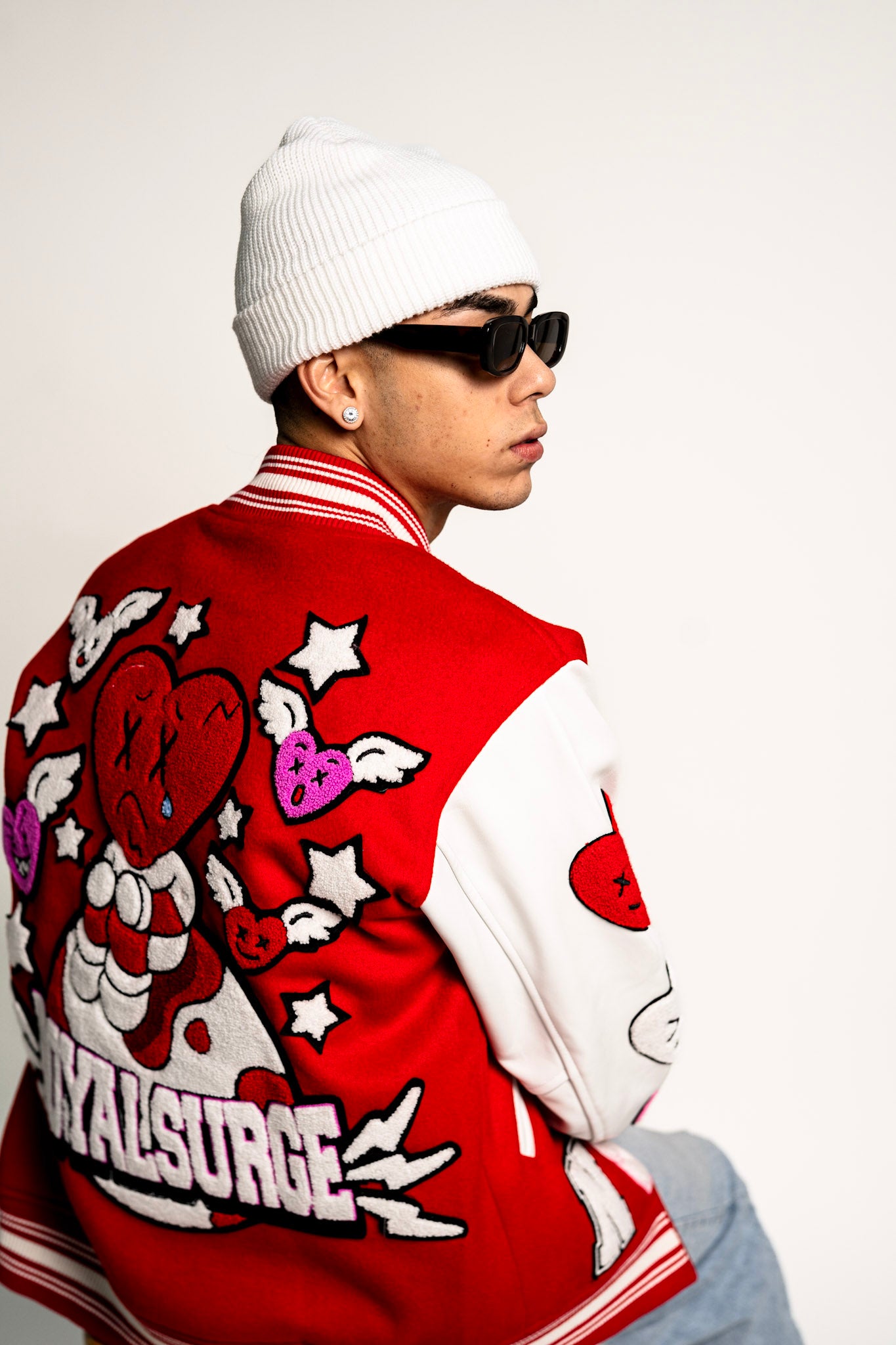 Emotions varsity jacket (Red) - Royal Surge